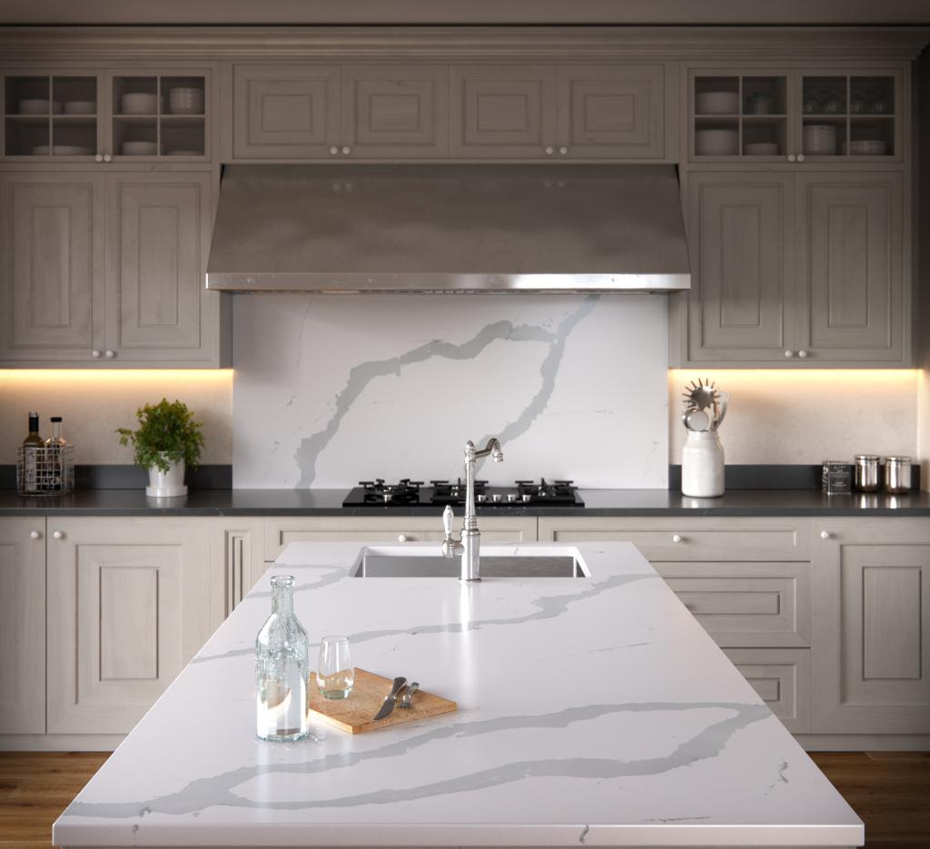 Silestone 10626-Bianco Calacatta kitchen