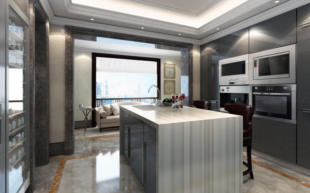 LX Hausys  Himacs strato sand-kitchen